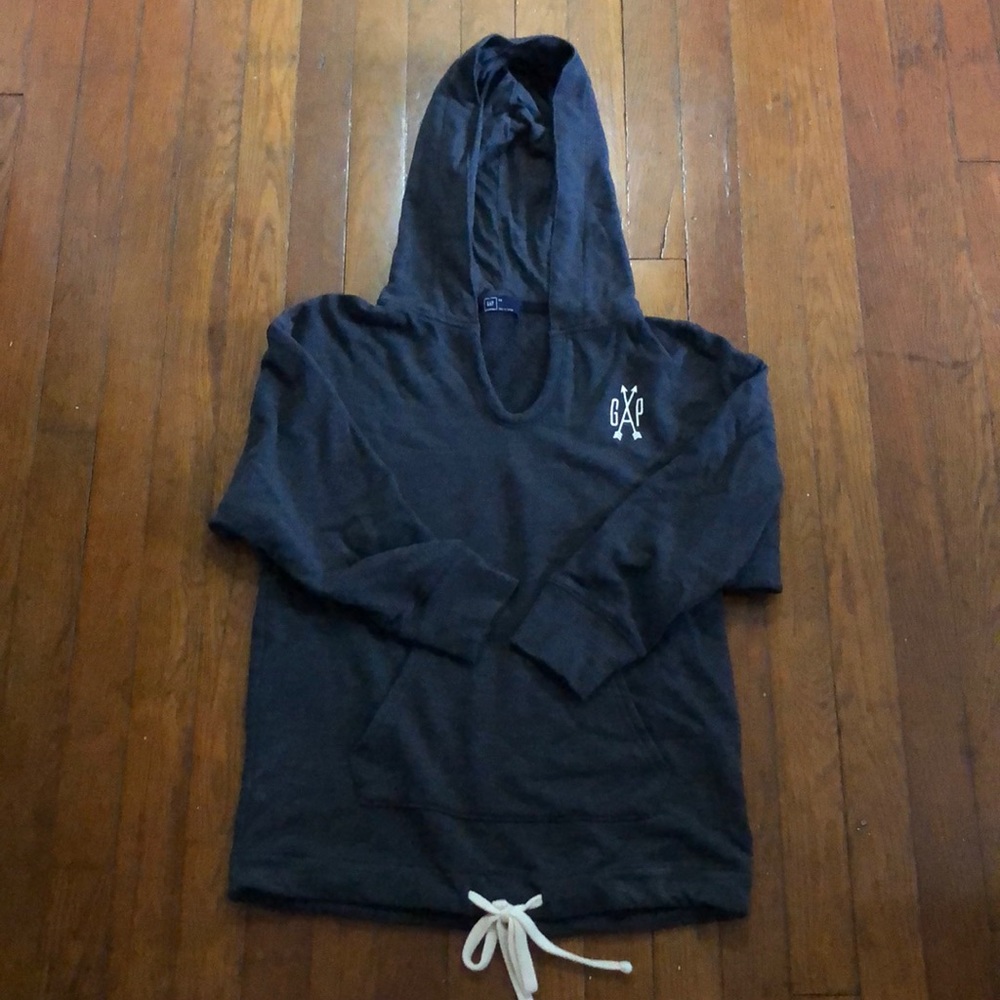 Gray cropped hoodie